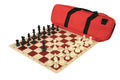 Deluxe Chess Set Combination and Single Weighted Regulation Pieces | Silicone Chess Board | Deluxe Bag