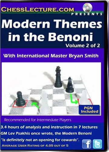 Modern Themes in the Benoni - 2 DVDs - Chess Lecture - Volume 66