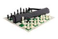 Quiver Chess Set Combination - Single Weighted Regulation Pieces | Vinyl Chess Board | Quiver Bag