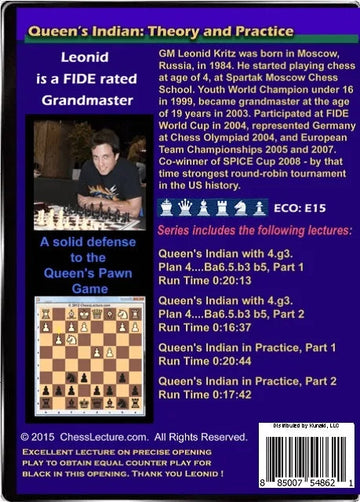 Queen's Indian - Theory and Practice - 4.g3, Plan 4.. Ba6, 5. b3 b5 - Chess Lecture - Volume 125