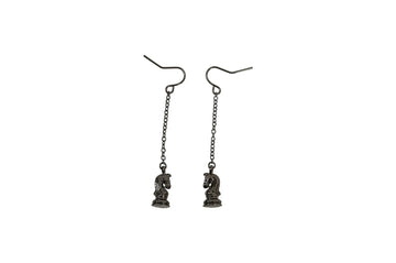 Caissa Collection Chess Pendant Earrings – KNIGHT