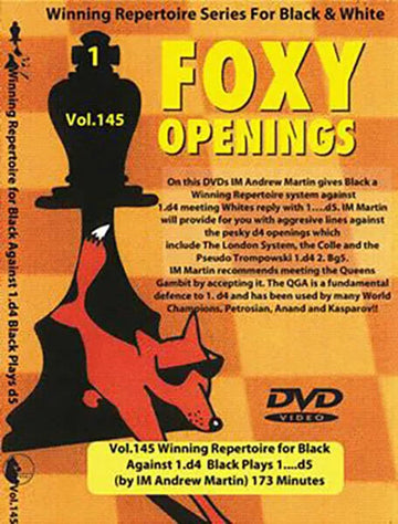 E-DVD FOXY OPENINGS - VOL. 145 - Winning Repertoire for Black Against 1. d4 - Black Plays 1... d5