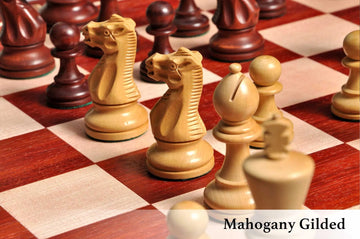 The Grandmaster Series Gilded Chess Pieces - 4.0