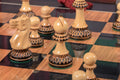 The Burnt Golden Rosewood Grandmaster Series Chess Set, Box, & Gloss Board Combination