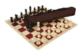 Quiver Chess Set Combination and Single Weighted Regulation Pieces | Silicone Chess Board | Quiver Bag