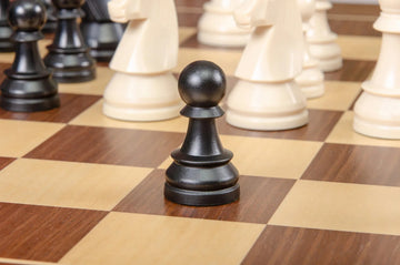 The German Series Triple Weighted Regulation Plastic Chess Pieces - 3.75