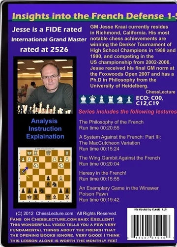 E-DVD Insights into The French Defense - Chess Lecture - Volume 20