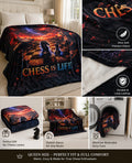 Chess is Life Fleece Blanket