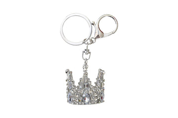 Metal Queen's Crown Keychain - 1"