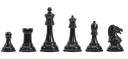DGT Projects - Ebonized Boxwood Drueke Players Choice Chess Pieces