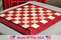 Custom Contemporary Chess Board - Purpleheart / Curly Maple - 2.5