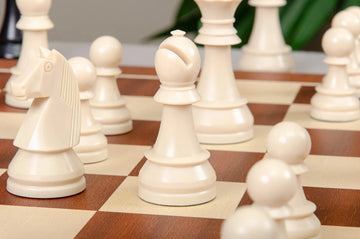 The German Series Single Weighted Regulation Plastic Chess Pieces - 3.75