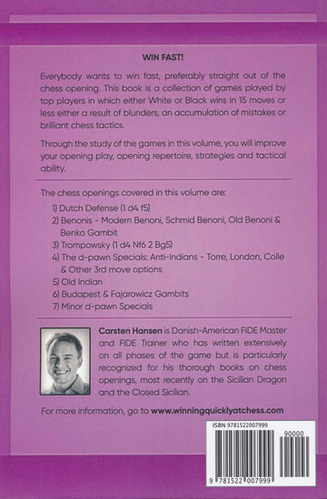 Catastrophes & Tactics in the Chess Opening - Volume 4: Dutch, Benonis & d-pawn Specials