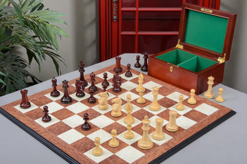 The Hastings Chess Set, Box, & Board Combination