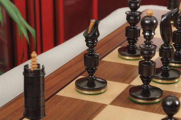 The Camaratta Collection - The Biedermeier Pre-Staunton Vintage Series Luxury Chess Pieces - 4.4