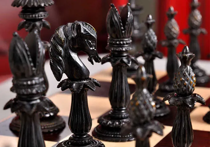 Bone Chess Pieces