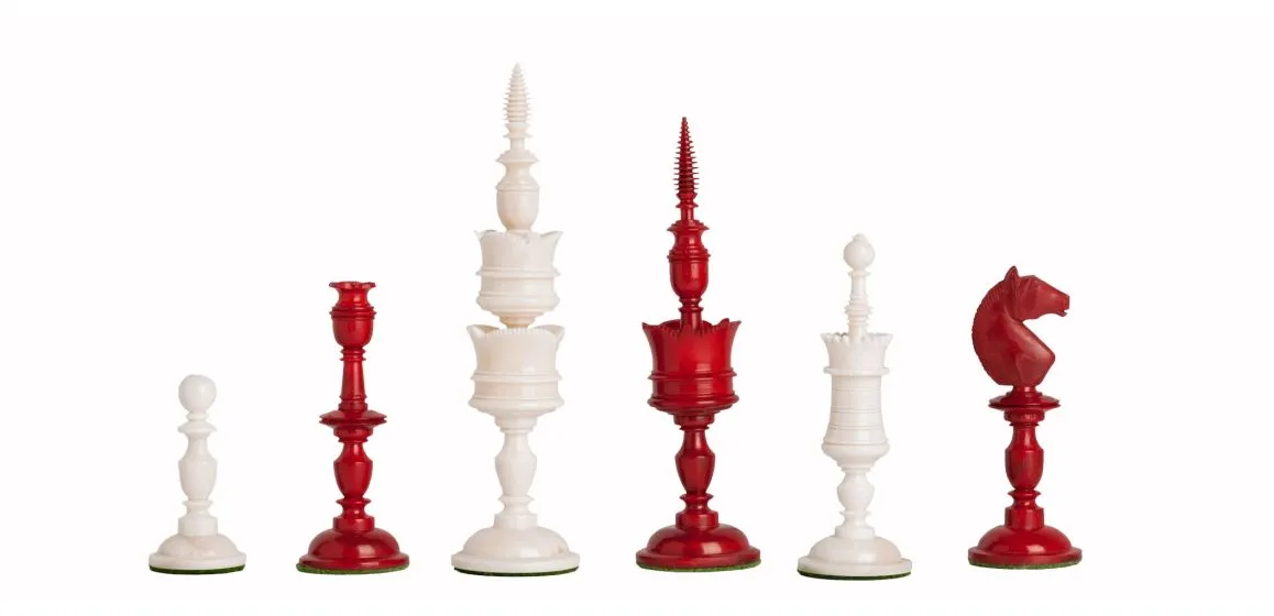 The Cologne Luxury Bone Chess Pieces - 6.0" King