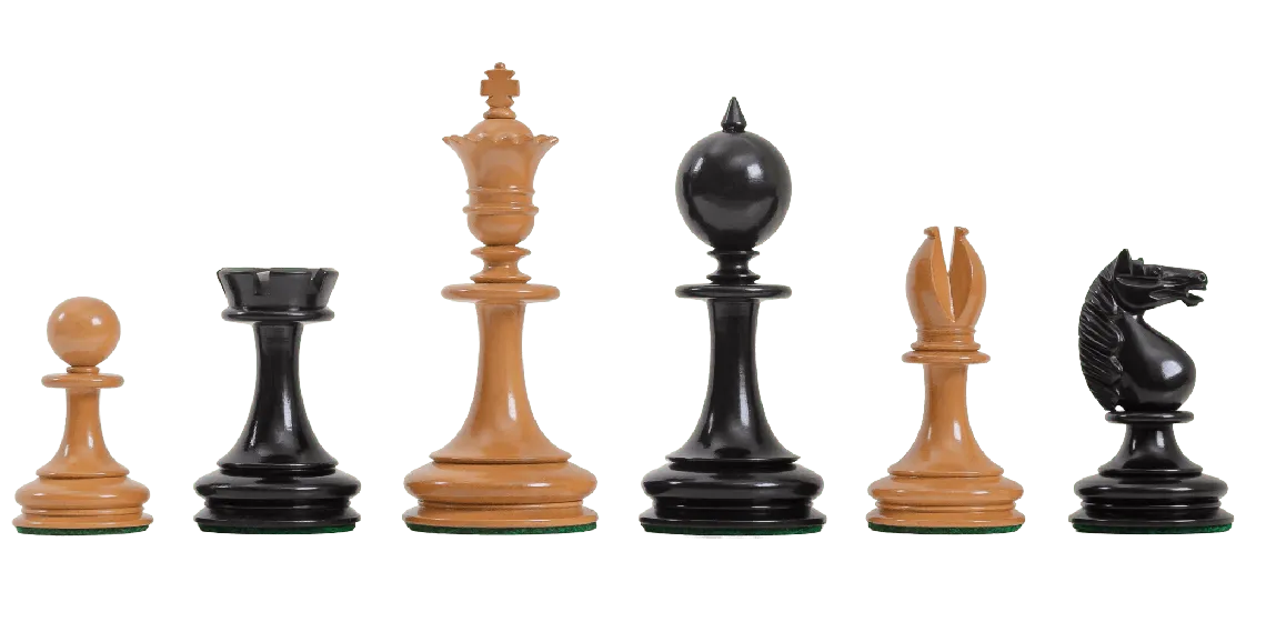 The William Hallett Series Chess Pieces - 3.5" King