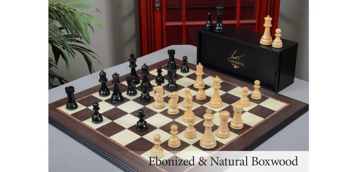 The Windsor Series Wood Chess Set, Box, & Board Combination