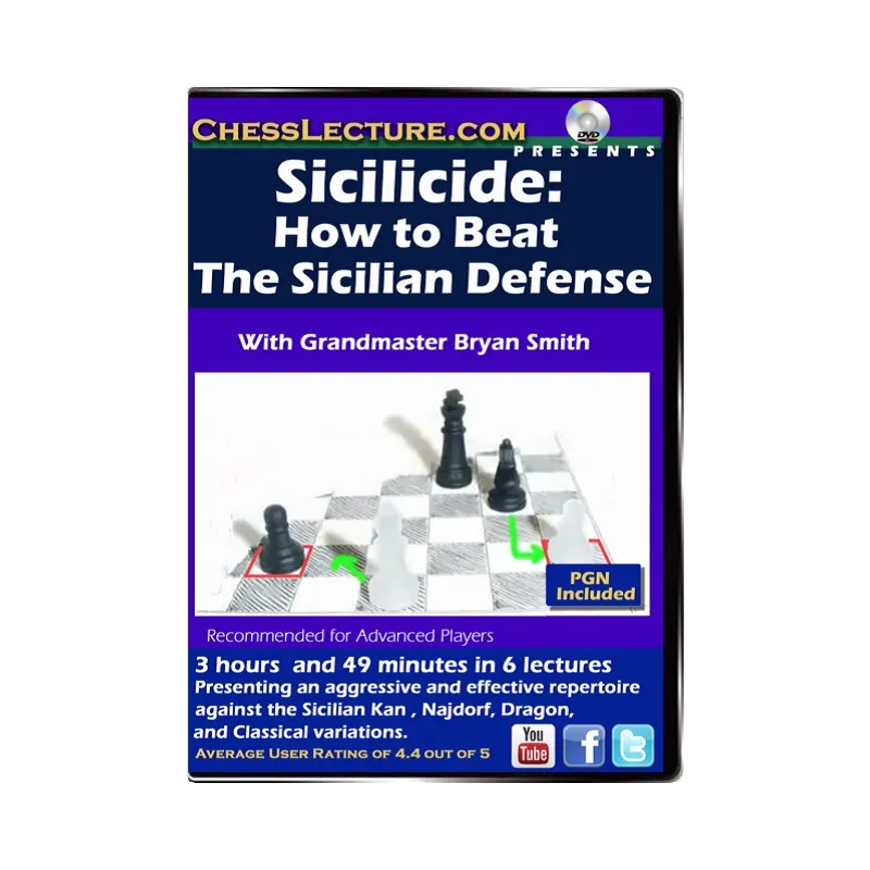 E-DVD Sicilicide - How to Beat the Sicilian Defense - Chess Lecture -  Volume 157