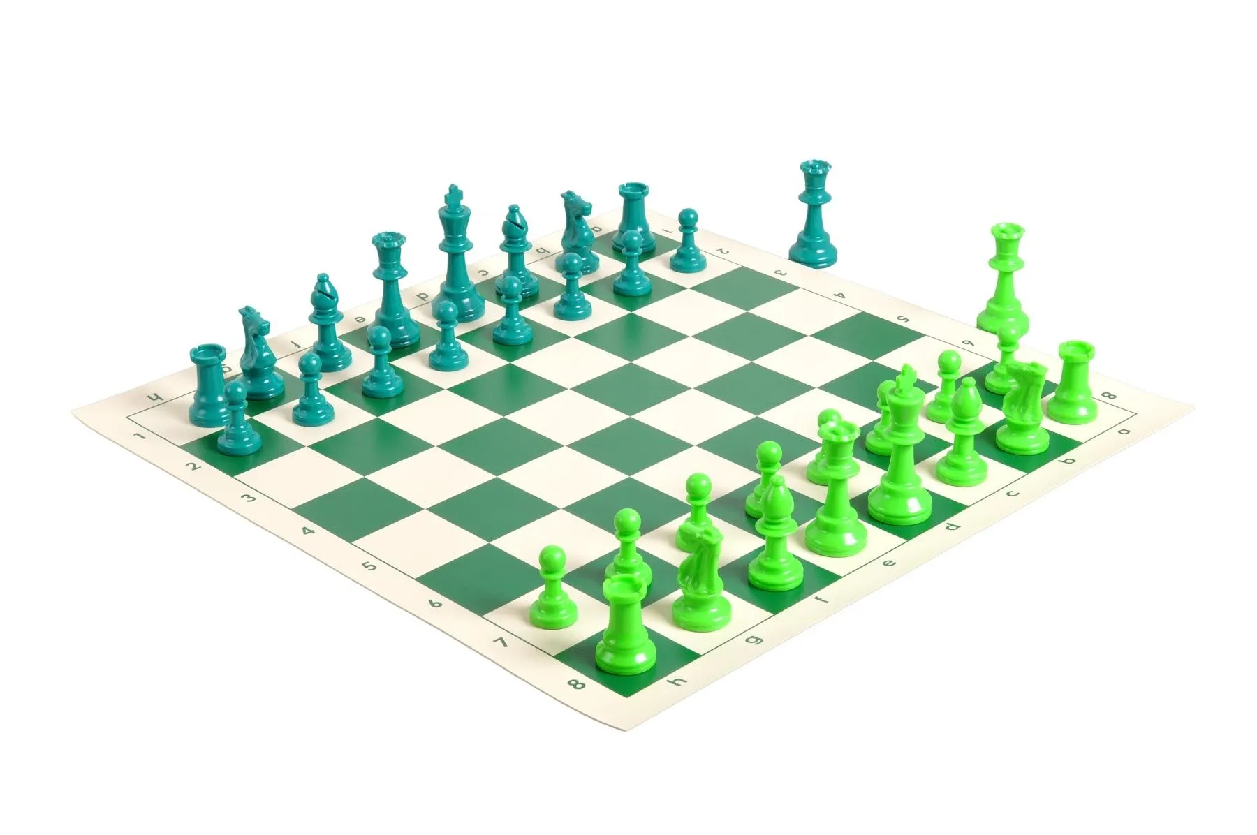 Details about   Orange & Aqua Chess Pieces & 20" Orange Vinyl Board Triple Weighted Chess Set 