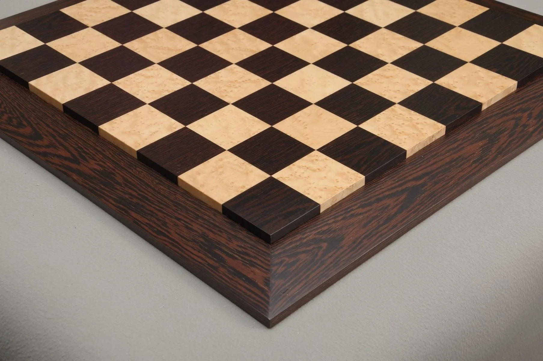 African Palisander & Bird's Eye Maple Custom Contemporary II Chess Board