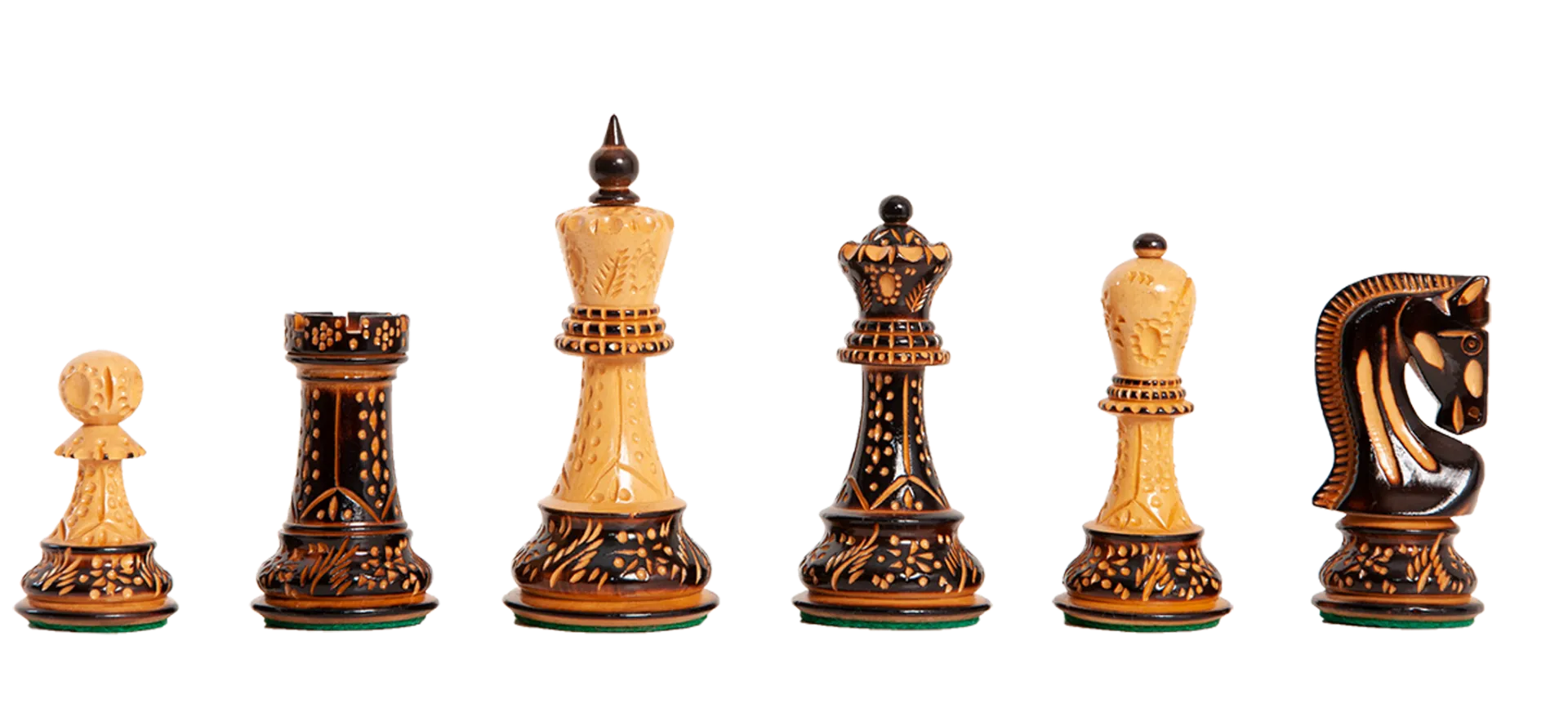 Clear And Frosted Glass Replacement Chess Pieces 4 Pieces King Queen Sets 2.25" 