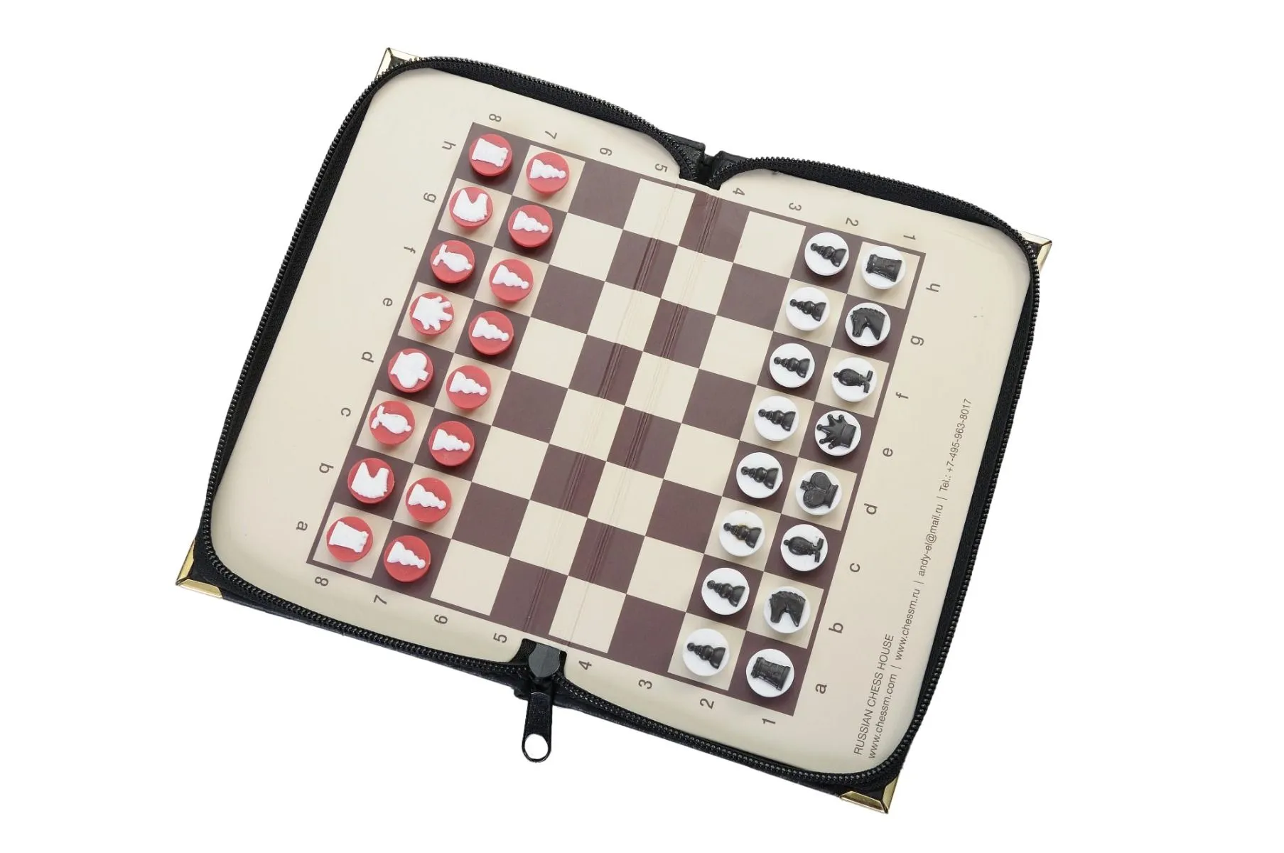  House of Chess - 7.5 Inch Wooden Magnetic Travel Chess