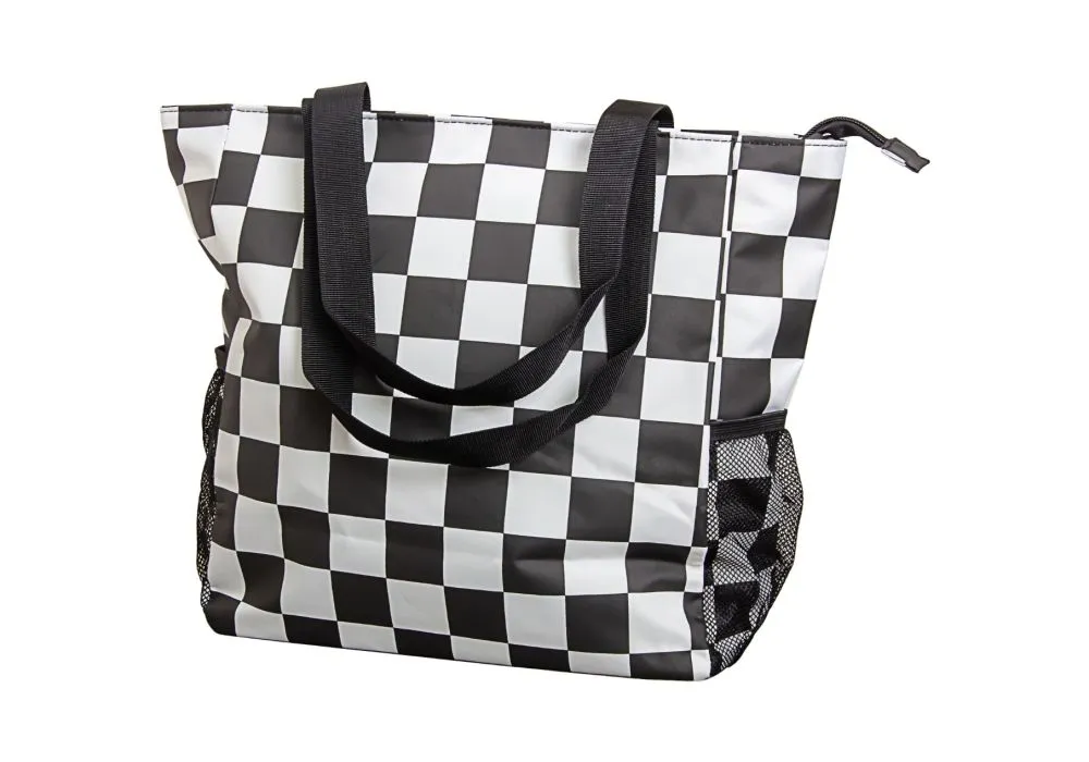 Large Tote Bag - Checkered Large Tote Bag - Checkered