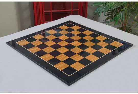 IMPERFECT - 2.5" - BLACK OLIVE GLOSS - CLASSIC Traditional Chessboard