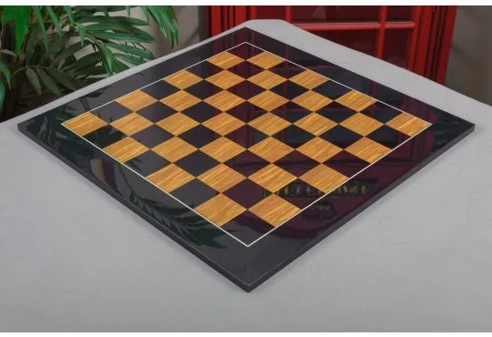 IMPERFECT - 2.25" - GLOSS - BLACK OLIVE - STANDARD Traditional Chessboard