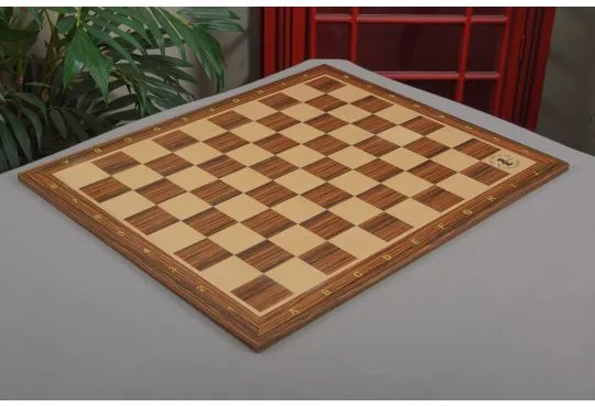 IMPERFECT - BURMESE CAPABLANCA CHESS 2.25" - Burmese Rosewood Wooden Tournament Chess Board