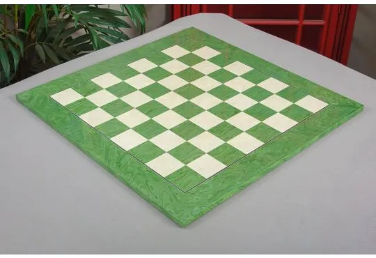 IMPERFECT - 2.25" - GREEN GLOSS - STANDARD Traditional Chessboard