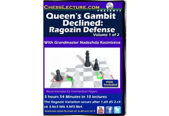 Queen's Gambit Declined - Ragozin Defense - 2 DVDs - Chess Lecture - Volume 148