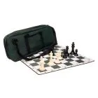 Premium Chess Set Combo - Plastic Chess Pieces | Tournament Chess Board | Deluxe Chess Bag