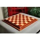 Signature Contemporary Chess Board - BLOODWOOD  / BIRD'S EYE MAPLE - 2.5" Squares