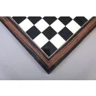 Black Anegre, Bird's Eye Maple & Macassar Ebony Standard Traditional Chess Board - Gloss Finish