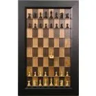 Straight Up Chess Board - Cherry Bean Board with 3" Flat Black Frame 