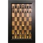 Straight Up Chess Board - Cherry Bean Board with 3" Tuxedo Frame