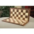 Folding Walnut and Maple Wooden Tournament Chess Board