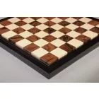 EBONY FRAME - Walnut Burl & Maple Superior Contemporary Chess Board - Gloss Finish