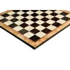 Maple Burl & Ebony Superior Traditional Chess Board - 2.5"