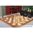 The B.H. Wood Tournament Series Wood Chess Set, Box, & Board Combination