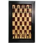 Straight Up Chess Board - Red Cherry Series with Tuxedo Frame