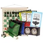 Scholastic Chess Club Starter Kit - For 10 Members - With Regulation Mechanical Clocks