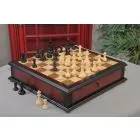 The Reykjavik II Series Library Chess Set and Tiroir Combination