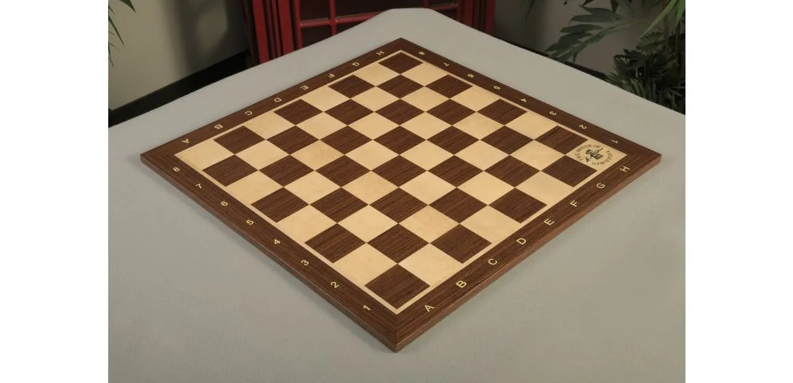 Macassar Ebony and Maple Wooden Tournament Chess Board
