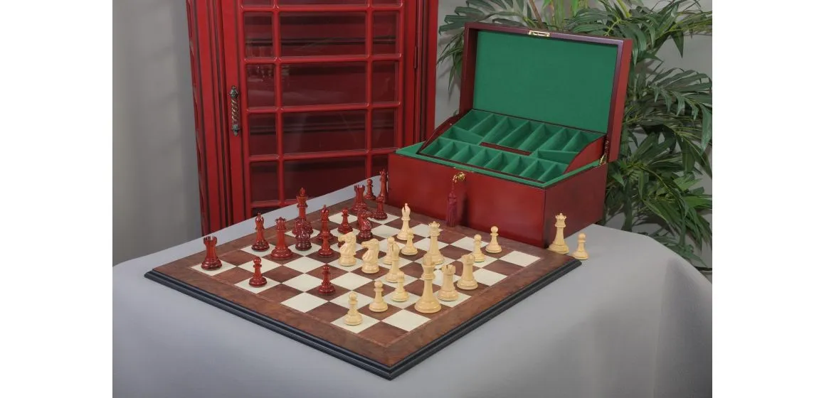 The Capablanca Chess Set, Box, & Board Combination