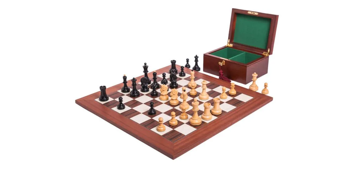 The Dubrovnik Chess Set, Box, & Board Combination