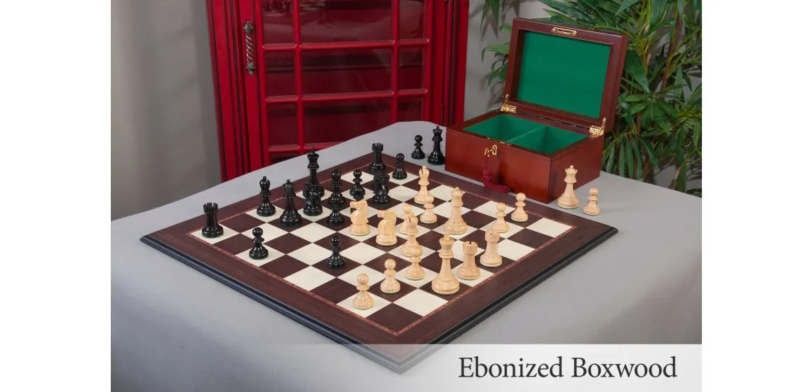 The Reykjavik II Series Chess Set, Box, and Board Combination